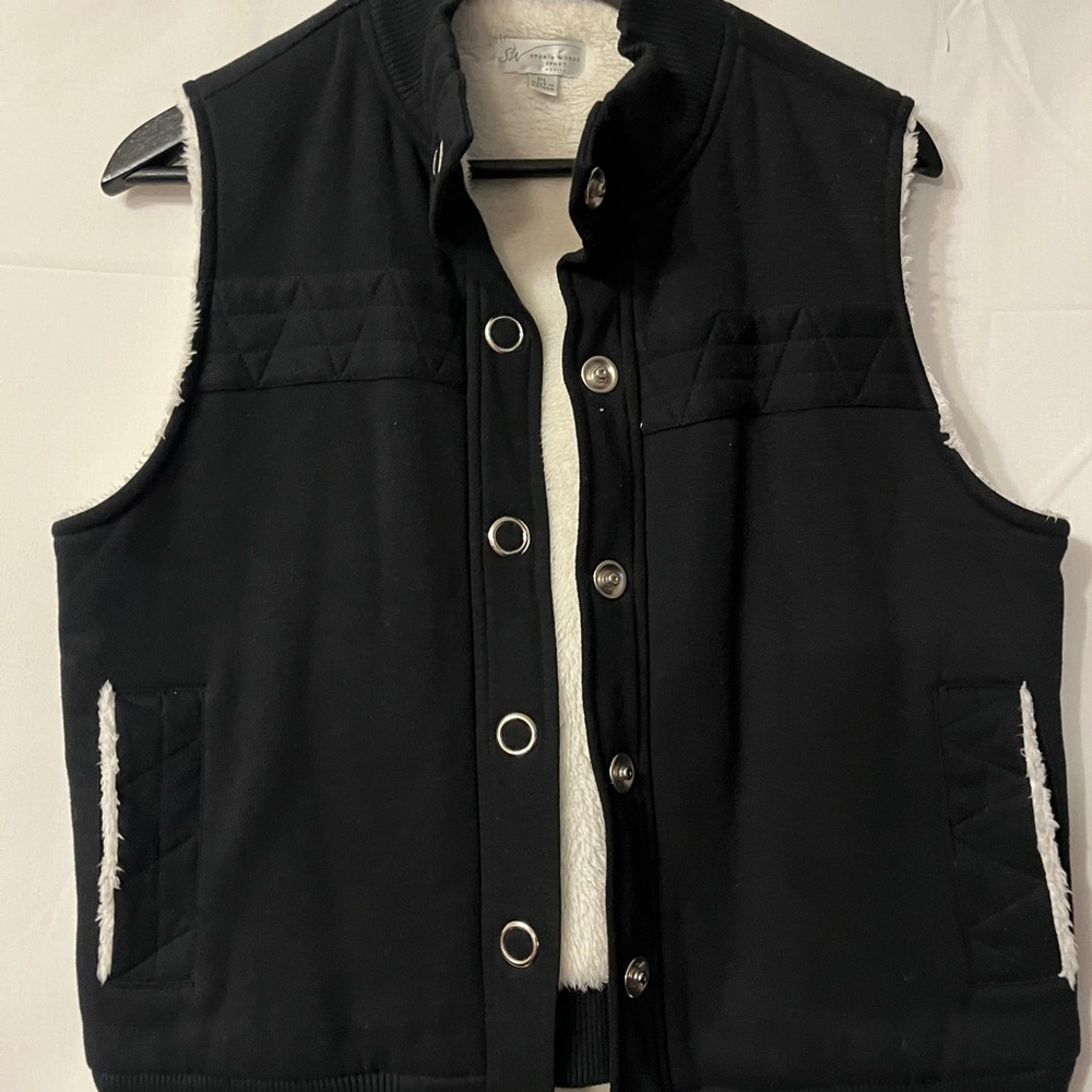 Studio Works Black and Cream Vest